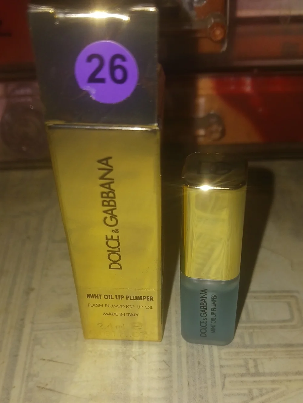 Dolce & Gabbana Gold Mint Oil Lip Plumper